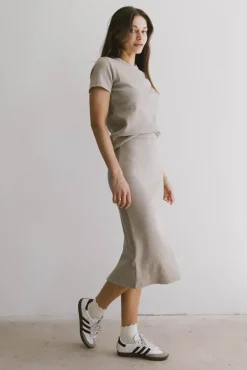Bohme Calais Ribbed Skirt in