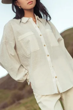 Bohme Calypso Collared Top