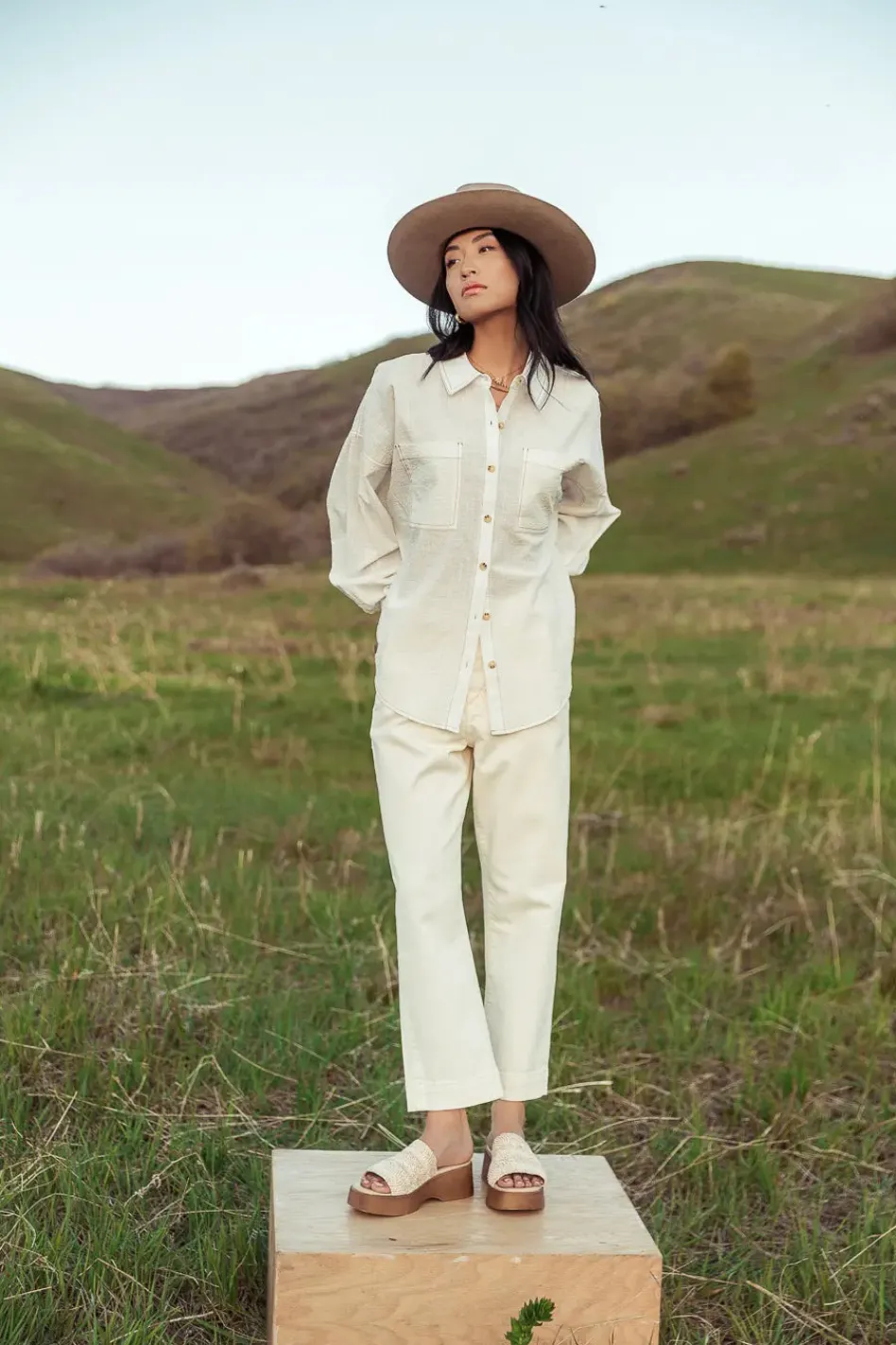 Bohme Calypso Collared Top