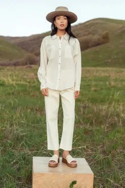 Bohme Calypso Collared Top
