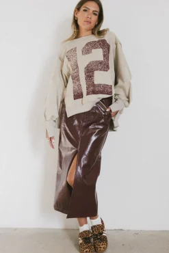 Bohme Candice Vegan Leather Skirt