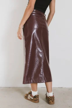 Bohme Candice Vegan Leather Skirt