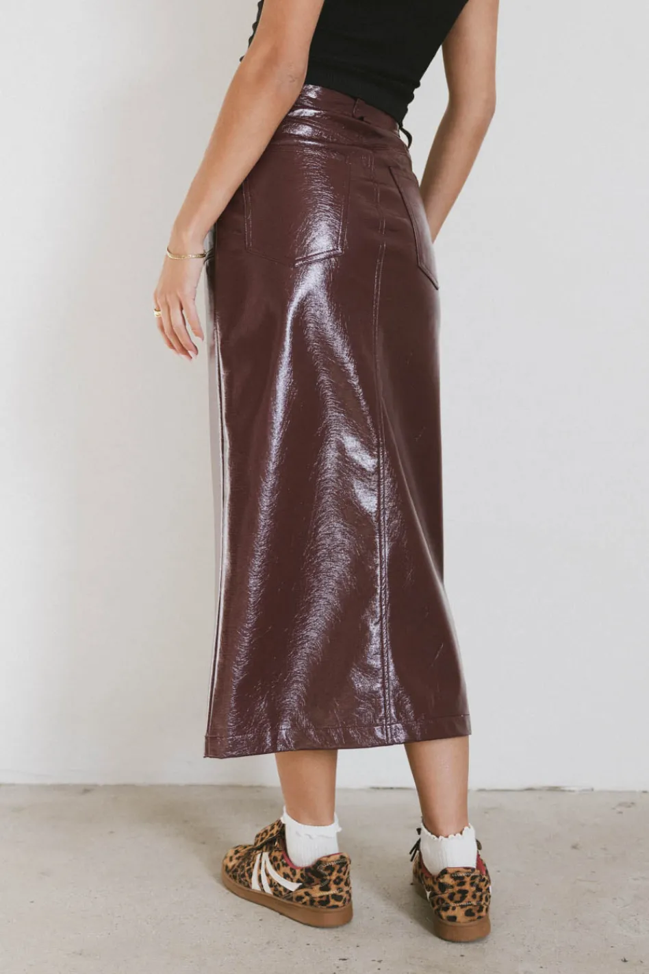 Bohme Candice Vegan Leather Skirt