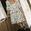 Bohme Caplan Abstract Mini Dress