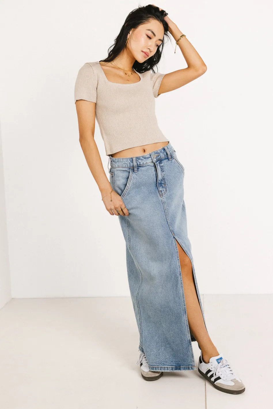 Bohme Capone Denim Maxi Skirt - FINAL SALE