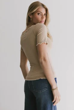 Bohme Carly Lettuce Edge Tee in