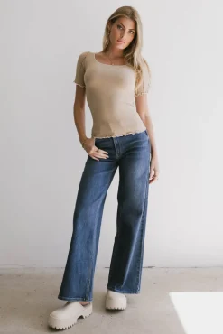 Bohme Carly Lettuce Edge Tee in