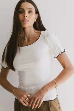Bohme Carly Lettuce Edge Tee in