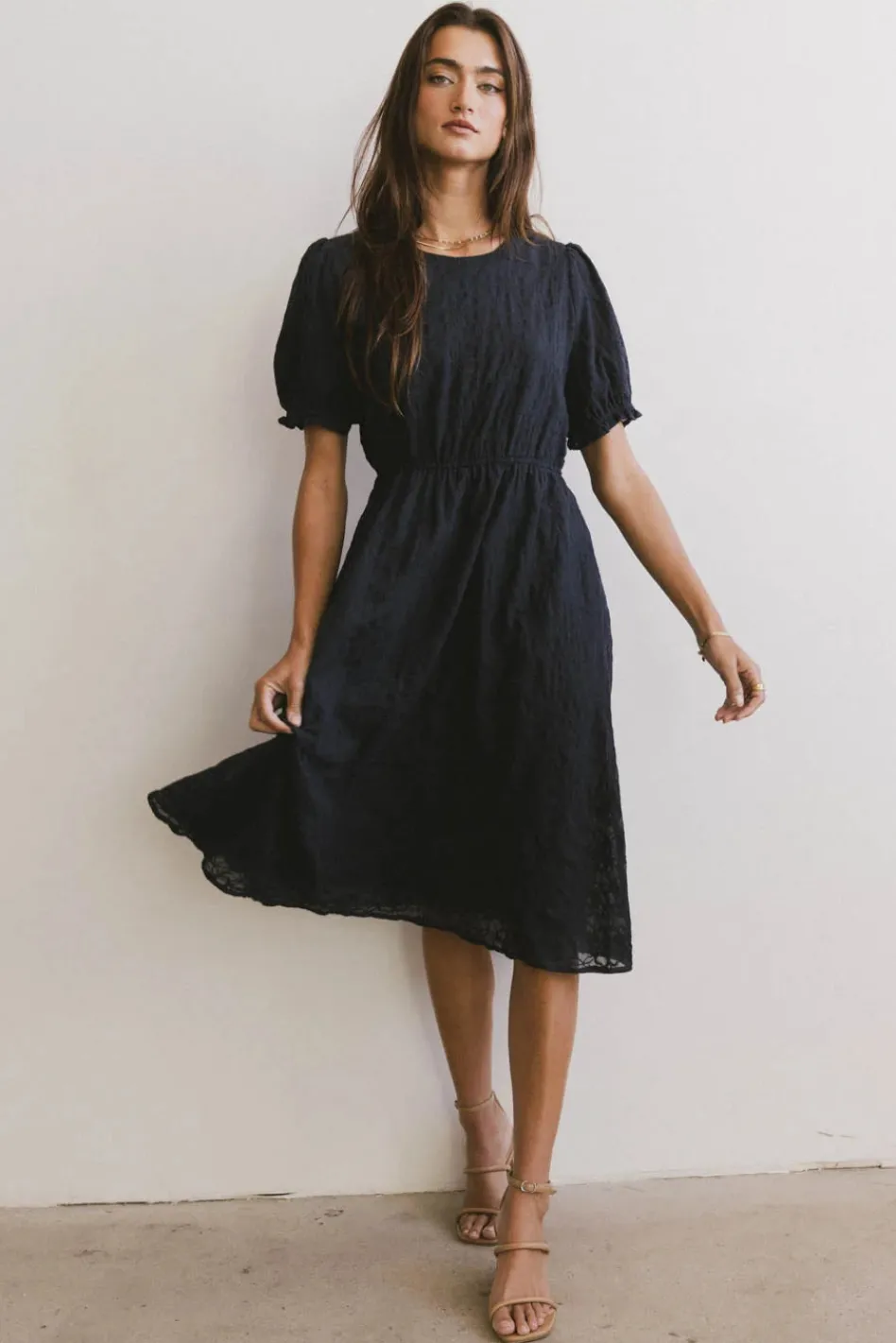 Bohme Cecy Embroidered Midi Dress in