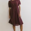 Bohme Cecy Embroidered Midi Dress in