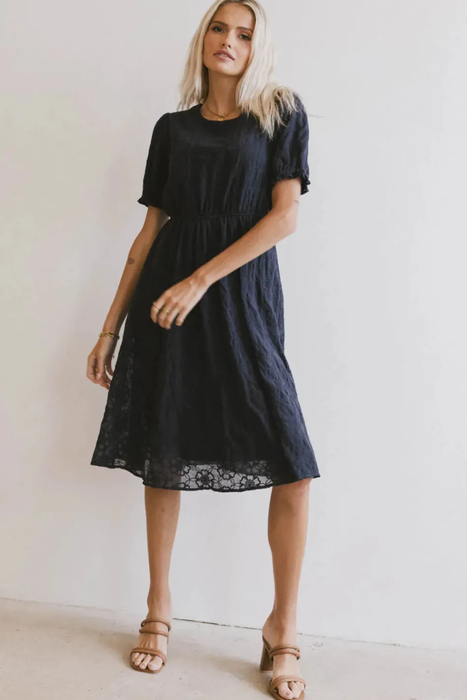 Bohme Cecy Embroidered Midi Dress in