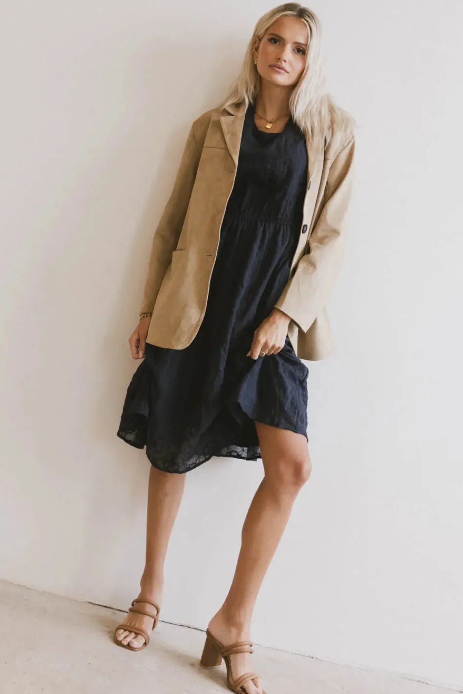 Bohme Cecy Embroidered Midi Dress in