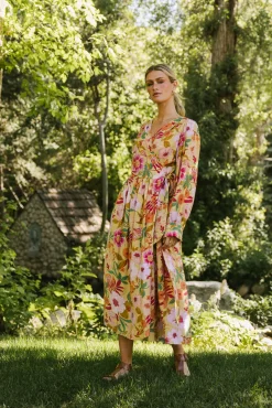 Bohme Celine Floral Wrap Dress