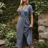 Bohme Chance Denim Wrap Dress