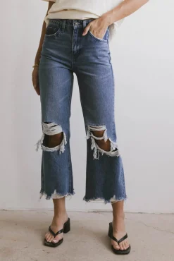 Bohme Charlie Distressed Jeans in Medium Wash - FINAL SALE