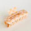 Bohme Checkered Rectangle Claw Clip in