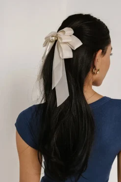 Bohme Chiffon Bow Hair Clip in