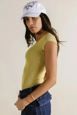 Bohme Clara Square Neck Bodysuit in - FINAL SALE