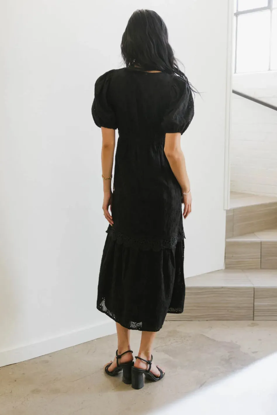 Bohme Cole Eyelet Lace Maxi Dress