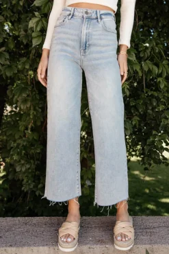 Bohme Colette Wide Leg Jeans in Light Wash