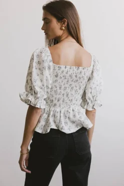 Bohme Connie Ditsy Floral Peplum Top