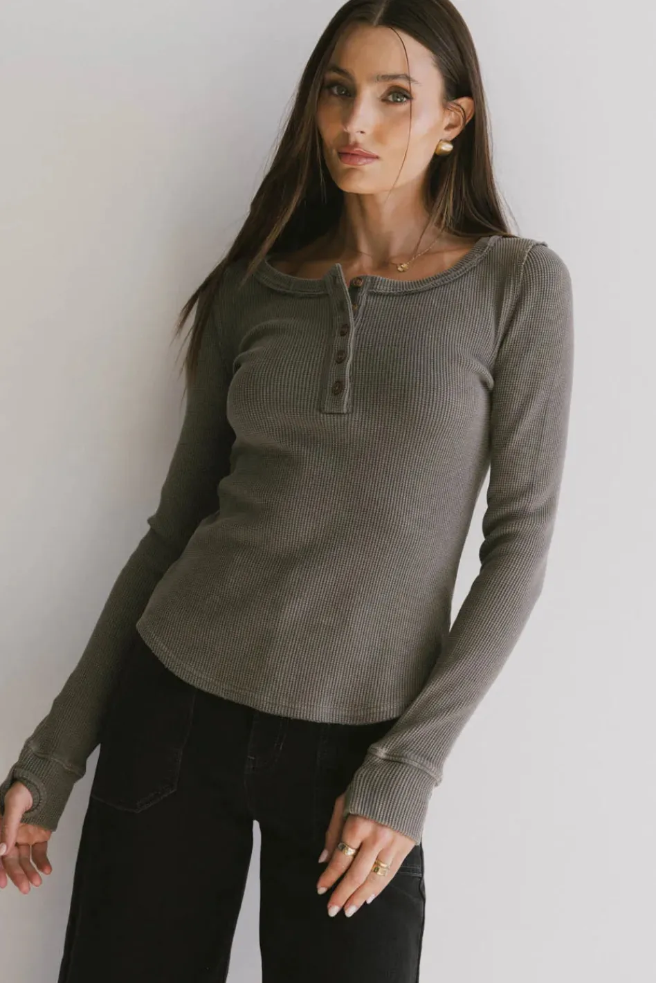 Bohme Conrad Fitted Waffle Tee in