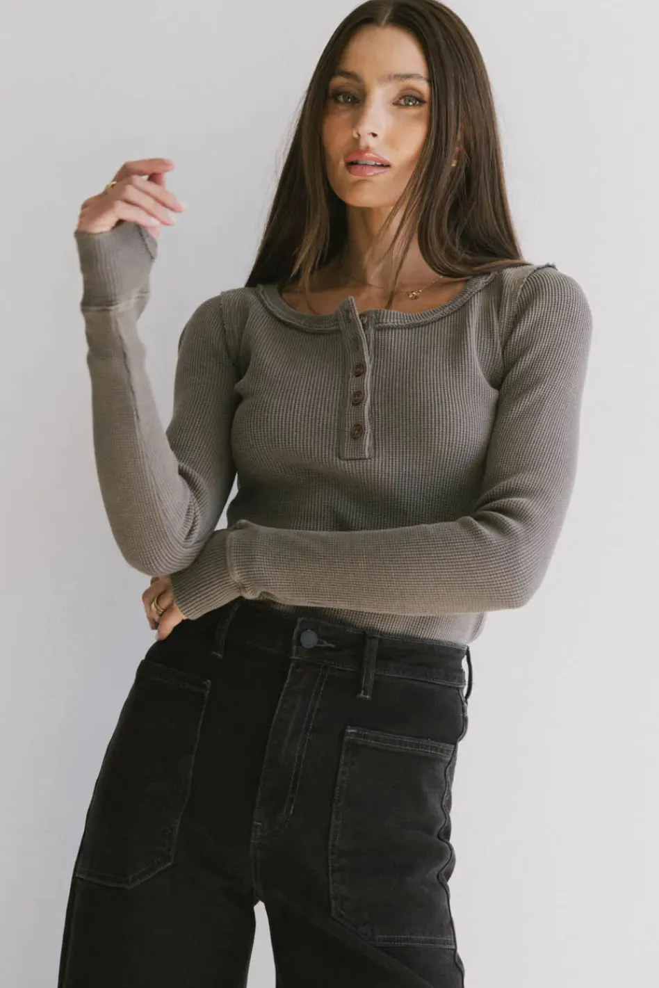 Bohme Conrad Fitted Waffle Tee in