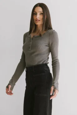 Bohme Conrad Fitted Waffle Tee in