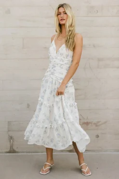 Bohme Cosette Floral Midi Dress