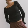 Bohme Cosette Ribbed Ruched Top in