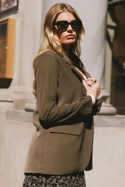 Bohme Crystal Blazer in Olive