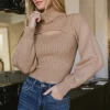 Bohme Cut Out Turtleneck Sweater in
