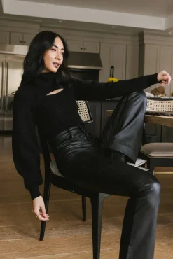 Bohme Cut Out Turtleneck Sweater in - FINAL SALE