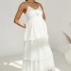 Bohme Dani Midi Dress in Ivory - FINAL SALE