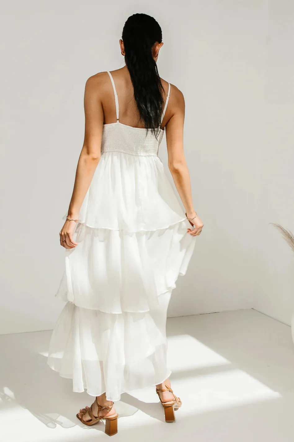 Bohme Dani Midi Dress in Ivory - FINAL SALE