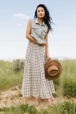 Bohme Daphne Striped Denim Vest