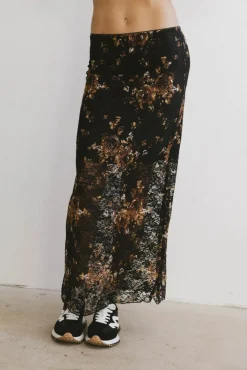 Bohme Davina Floral Lace Skirt