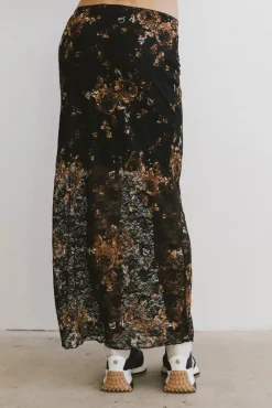 Bohme Davina Floral Lace Skirt
