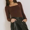 Bohme Demi Square Neck Bodysuit in