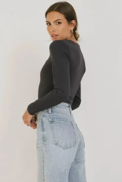 Bohme Demi Square Neck Bodysuit in