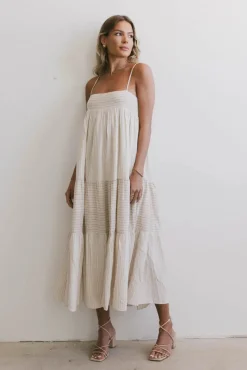 Bohme Demi Striped Midi Dress in