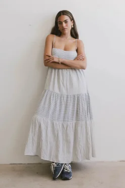 Bohme Demi Striped Midi Dress in