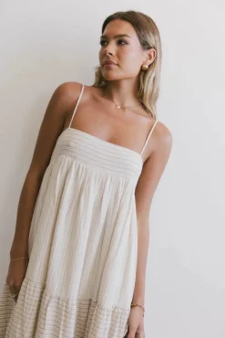 Bohme Demi Striped Midi Dress in