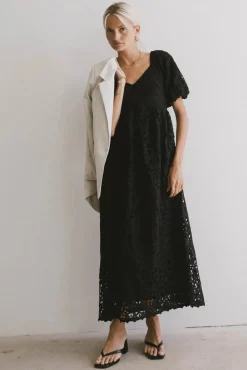 Bohme Devon Eyelet Lace Maxi Dress in
