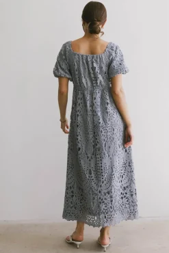 Bohme Devon Eyelet Lace Maxi Dress in