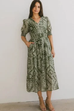 Bohme Dia Paisley Midi Dress