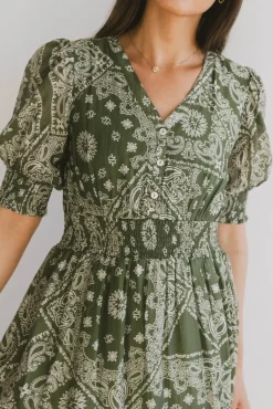 Bohme Dia Paisley Midi Dress