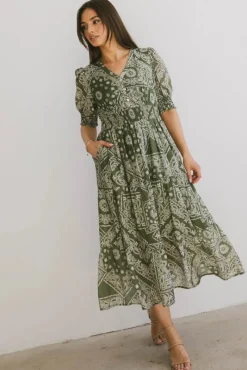 Bohme Dia Paisley Midi Dress