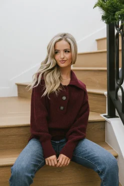 Bohme Diana Collared Sweater - FINAL SALE