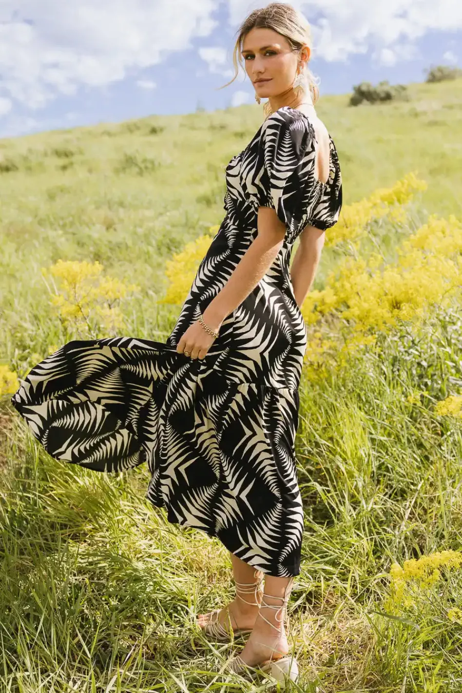 Bohme Dinah Abstract Midi Dress